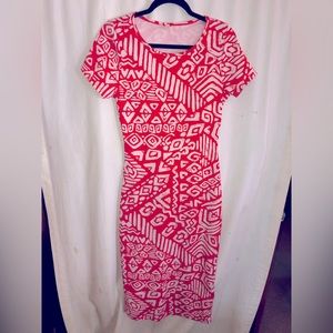Short Sleeve Mid Length Dress